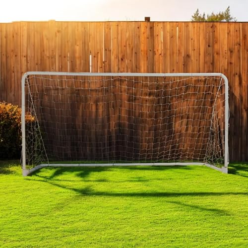 Folding Soccer Goal (12'x6',10'x6',7'x5'), Portable, Light Weight, Steel Frame, Easy to Carry, Perfect for Solo/Team Practice Training, Three Sizes - size: 12' X 6'