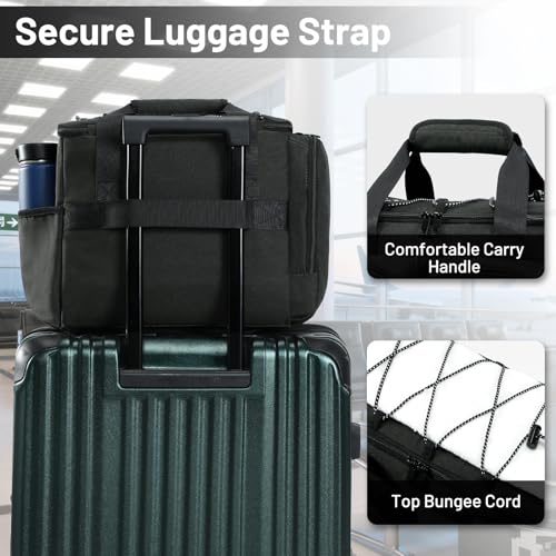 MIER Lunch Box for Men Heavy Duty Insulated Lunch Bag 20 Cans Large Leakproof Soft Cooler Bags with Multiple Pockets for Picnic Work Travel (Dark Gray) - color: Dark Grey