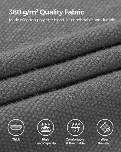 SONGMICS Double Hammock, 98.4 x 59.1 Inches, 660 lb Load Capacity, with Compression Bag, Mounting Straps, Carabiners, for Terrace, Balcony, Garden, Outdoor, Camping, Gray UGDC15GY - color: Grey
