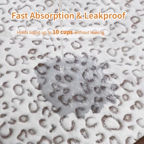 Qeils Reusable Puppy Pads, 2 Pack Washable Pee Pads for Dogs, Waterproof Non Slip Wee Wee pad, Absorbent and Leakproof Training Mats for Potty, Crate, Playpen, Bed, Sofa, 18"x 24" - size: 18x24(pack of 2)-Brown