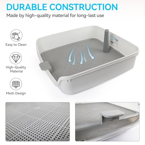 ALL FOR PAWS Pee Pad Holder, XL Dog Litter Box, Puppy Pads Holder, Puppy Potty Tray for Small/Medium/Large Dog Potty Training, 25" x 25"