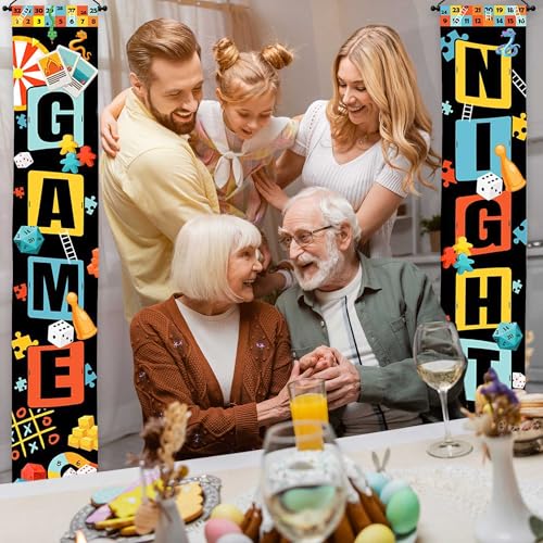 Lofaris Kids Party Banner - Game Night Decorations for Kids, 70.8x11.8 Inches - Game Theme Outdoor Porch Banner for Birthday Celebrations