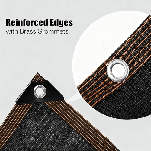 QLOFEI Shade Cloth for Garden, 70% Sun Screens for Patio Pergola Outdoor, Easy to Hang Mesh Tarp Shade Cloth with Grommets, Shade Neting Cover for Kennel Chicken Coop Plant Shade Sail, 4x10 FT - size: 4'x10'