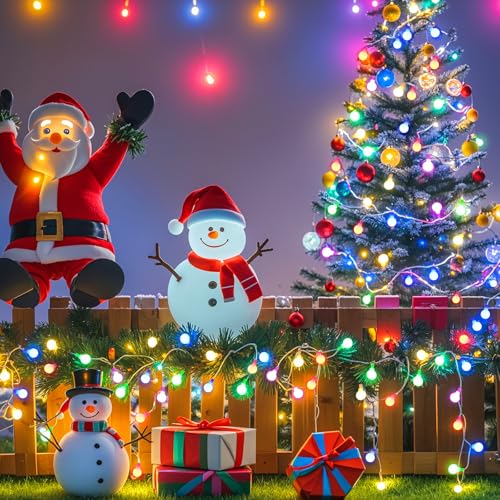 LED Fairy Lights Plug in String Lights with Remote 38ft 100Led 8 Mode Timer Dimmable USB Multicolor Christmas Lights for Bedroom Dorm Indoor Outdoor Camping Party Wedding Xmas Tree Decor, Multicolor - color: 100LED-Multicolor
