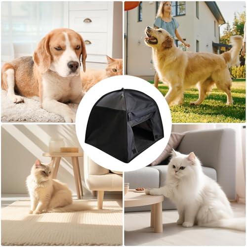 Pet Shade Shelter - Dog Sun Protection Tent, Foldable Cat Tent House | Outdoor Sunproof Pet Canopy, Breathable Shelter Cover for Cats or Small Dogs Relaxing Comfortably Under UV Protection