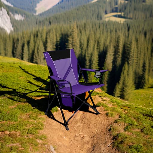 Kijaro Dual Lock Portable Camping Chairs - Enjoy the Outdoors with a Versatile Folding Chair, Sports Chair, Outdoor Chair & Lawn Chair - Dual Lock Feature Locks Position – Kawachi Purple - color: Kawachi Purple