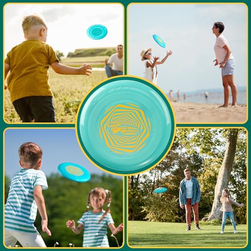 Frisbee Go Flying Disc, 9 Inch Lightweight Sports Disc for Beginners Outdoor Beach Backyard Lawn Park Camping Family Activity Game - 70g - color: V1