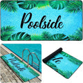 Tinideya Poolside Non Slip Mat Walk Pool Mats for Floor Outdoor Rubber Mats with Drainage Outdoor and Indoor Dock Safety Pool Mat (24" X 68") - size: 10" x 12" (Rectangular)