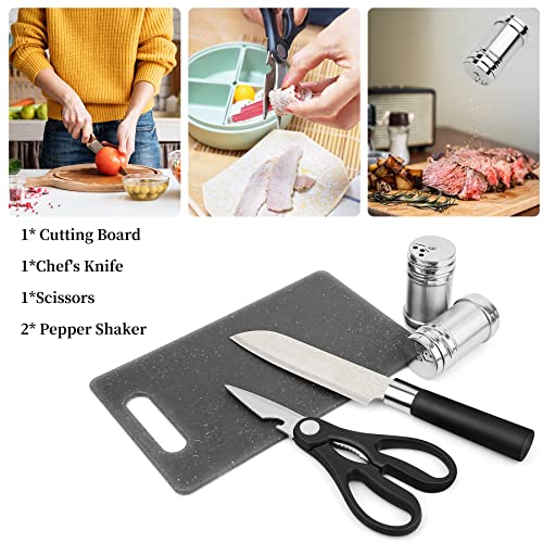 Camping Cooking Utensils Set, Stainless Steel Grill Tools, Camping BBQ Cookware Gear and Equipment for Travel Tenting RV Van Picnic Portable Kitchen Essentials Accessories - color: Black-16 PCS