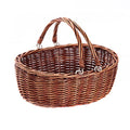 Wicker Picnic Baskets with Handles.Kingwillow. (Brown) - color: Brown
