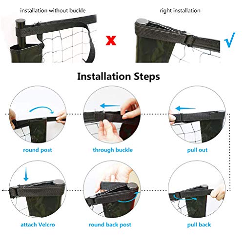 Aoneky Mini Portable Tennis Net for Driveway - Kids Soccer Tennis Net - Pickleball Net - size: 22 Feet