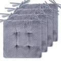 WONDER MIRACLE 4 in 1 Pack Chair Pads | Seat Cushion，Machine Wash & Dryer Friendly (F&F 16"×16", Flint Grey) - color: Flint Grey, style: F&F 16"×16"