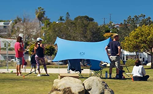 Neso Sidelines 1 Sports Tent - Lightweight and Portable Sun Shelter and Shade Tent for Outdoor Activities - Patented Reinforced Corners - UPF 50+ Sun Protection - 5.5 ft Tall, 7 x 4.5 ft - color: Periwinkle Blue