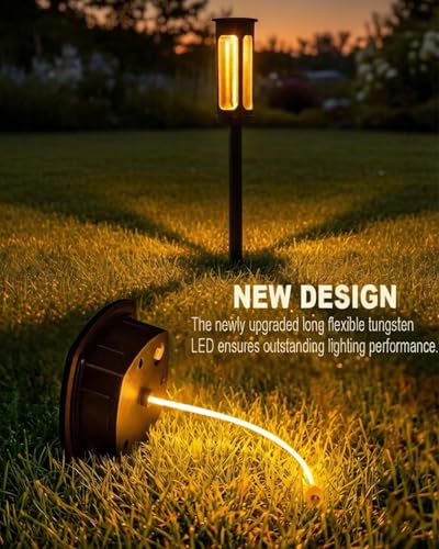 LIANGLOME Solar Pathway Lights Outdoor, Bright Solar Lights Outdoor, Auto On/Off, IP65 Waterproof Solar Garden Lights Solar Powered Landscape Lighting for Yard Patio Walkway Driveway Pathway - size: 1PK
