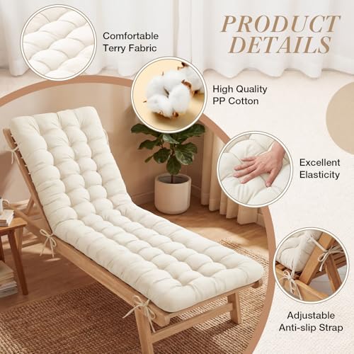 Wenqik Long Floor Cushion Large Floor Cushion with Brushed Cotton 74.8 x 27.5 x 3.15 in Jumbo Lounger Pillow for Outdoor Indoor Bay Window Meditation Yoga Reading Sleeping(White) - color: White
