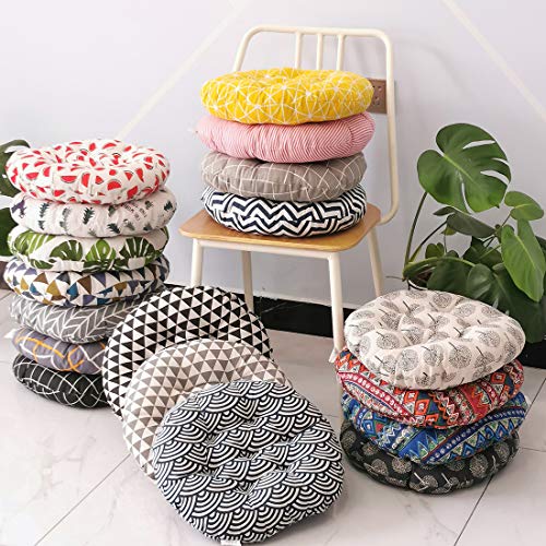 vctops Bohemian Soft Round Chair Pad Garden Patio Home Kitchen Office Seat Cushion Cloud Diameter 16" - color: Cloud, style: Diameter 16 Inch
