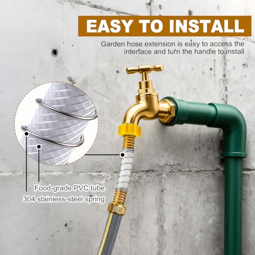 RV Flexible Hose Protector, RV Water Hose Extension & Faucet Protector - Eliminates Hose Crimping and Straining at Water Connections, Flexible Hose Adapter for RV, Garden, Outdoor Essentials