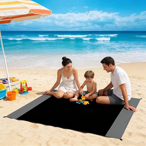 Waterproof Camping Tarp Lightweight Multifunctional Tent Footprint for Camping, Hiking Backpacking, Compact Tent Tarp Ground Sheet Mat for Ground or Under Tent（78.7" x 82.7" | Black） - color: 78.7" X 82.7" | Black