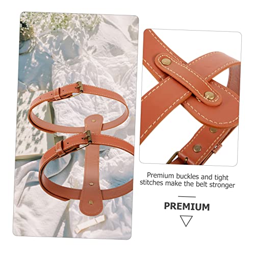 balacoo Blanket Strap for Camping Pu Carrying Strap for Picnic and Beach Mats Comfortable Handle Easy to Use and Practical Binding