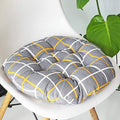 vctops Bohemian Soft Round Chair Pad Garden Patio Home Kitchen Office Seat Cushion CAI Grid Diameter 16" - color: Cai Grid, style: Diameter 16 Inch