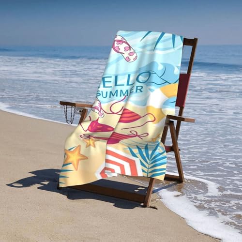 Cute Beach Towel for Women/Adults, Personalized Microfiber Beach Towels Bulk, Quick Dry Beach Towel for Pool, Lightweight Bath Towels Oversized Clearance 30"x 60" - color: Lingerie1, size: 30"x 60"