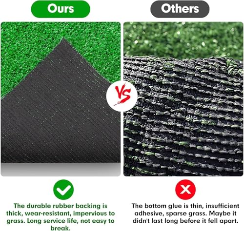 Artificial Grass, Large Artificial Turf, Synthetic Grass Mat Training Pad for Small/Medium/Large Dogs, Fake Grass Rug with Drainage Holes, Indoor Outdoor Rug Patio Lawn Decoration (3.28' x 3.28') - size: 3.28' X 3.28'