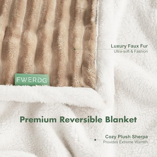 Waterproof Dog Blanket for Couch - Washable Medium Pet Blanket for Furniture Protector, Cozy Fleece Calming Dog Crate Blankets for Indoors & Outdoors, Linen, 40"x50" - color: Linen, size: L(40x50")