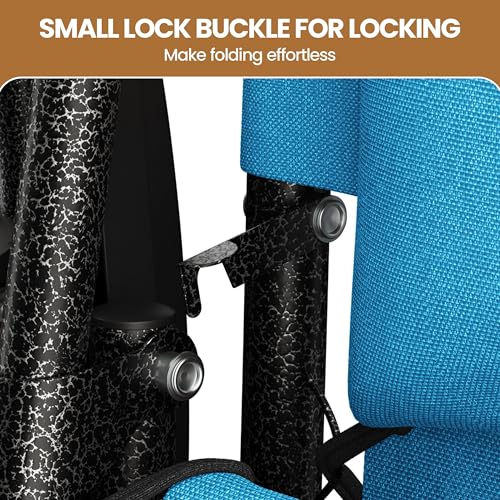 Yaheetech Zero Gravity Recliners Outdoor Adjustable Folding Reclining Lounge Chairs w/Pillows, Cup Holder Trays and Carry Strap for Patio Backyard Beach Light Blue Set of 2 - color: Light Blue