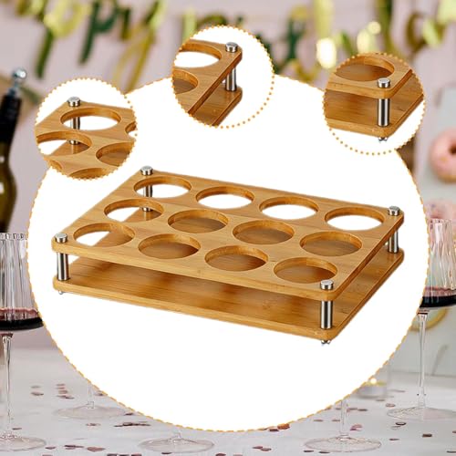 Glass Holder, Wine Drinks Cup Storage Carrier, Drink Cup Storage Holder, Glasses Organizer, L 12 Hole - color: L 12 Hole