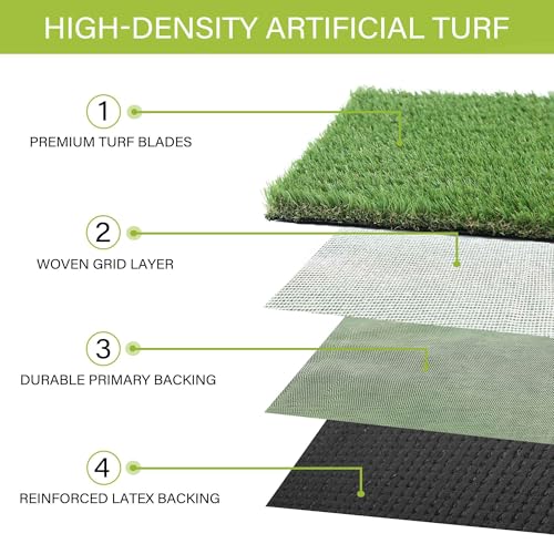 Sunturf Fake Grass for Dog to Pee on Artificial Grass for Dogs Grass Turf Mats for Puppy Pee Training Dog Pee Pads Extra Large for Dogs 3x10FT Dog Supplies Reusable - size: 3x10 FT