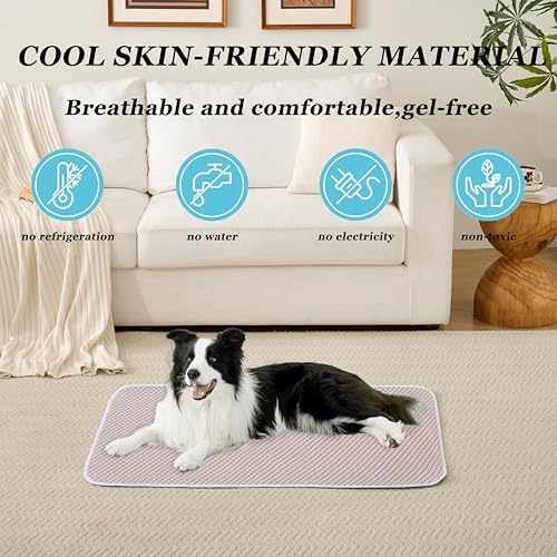 MICROCOSMOS Sleeping Pad & Pet Cooling Mat- Breathable Bubble Surface, EZ Clean. Keep Cooling for Pets, Kids and Adults in Summer.(Brown, 36" x 24") - color: Brown, size: 36" x 24"