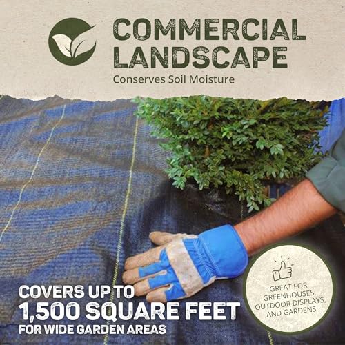 Dewitt 3-Pack Pro-5 Weed Barrier Fabric 5 oz, 6 x 250 Feet – Heavy-Duty Woven Landscape Ground Cover Mat for Raised Garden Bed, Greenhouse Gardening, Outdoor Landscaping, and Commercial Planting - size: 6 Pack, style: 5' x 250'