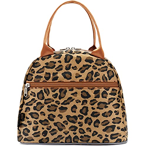 FlowFly Leopard Insulated Lunch Cooler Bag - Tote Organizer for Women/Men, Leopard - color: Leopard