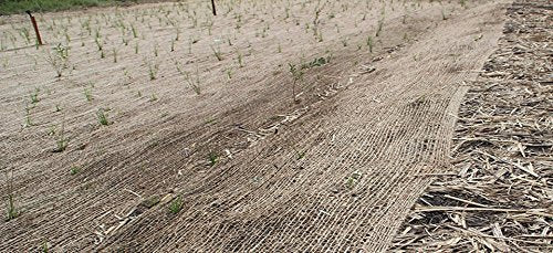 AK Trading CO. Jute Erosion Control, Soil Saver Mesh Blanket - 48" Wide x 5 Yards (15 feet Long) - 60 Sq. Ft. Coverage - size: 5 Yard