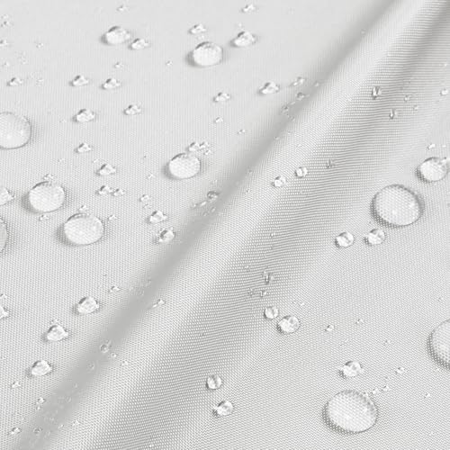 3Yard (60"×108") Marine Waterproof Fabric - Outdoor UV-Resistant Lightweight Durable Ripstop Material, UPF50+ Sun-Protection Blackout for Tarp Tent Camping Canopy, Off-White - color: Off-white, size: 3 Yard