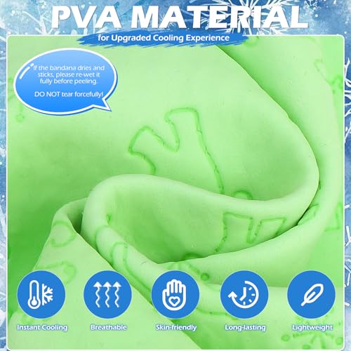 EXPAWLORER Dog Cooling Bandana - 2 Pack Instant Cooling Dog Bandanas, Chill Out Pet Cool Scarf Summer Essentials Ice Neck Cooler Wrap, Prevent Sunstroke for Small Medium Large Dogs, Purple Green XL - color: Purple & Green, size: X-Large