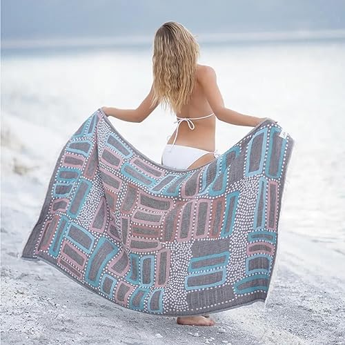 BAGNO MILANO Beach Towels Organic Turkish Cotton Soft, Quick Dry Oversized Turkish Towel Throw Blanket for Beach, Yoga, Spa, Pool (Lich Black, Beach Towel) - color: Lich Black