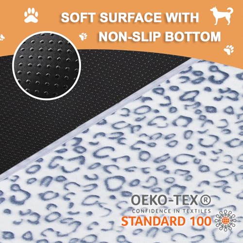 Qeils Reusable Puppy Pads, 2 Pack Washable Pee Pads for Dogs, Waterproof Non Slip Wee Wee pad, Absorbent and Leakproof Training Mats for Potty, Crate, Playpen, Bed, Sofa, 16"x 30" - size: 16x30(pack of 2)-Blue