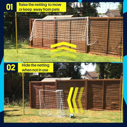 Open Goaaal 3-in-1 Soccer Training Rebounder - Soccer Goal for Volley, Passing, Training - Outdoor Sports, Backyard Games - size: Junior