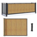 RAINFLOW Fence Privacy Screen Outdoor - Balcony Privacy Screen Garden Mesh Fence Panels Shade Cloth Decorative Plastic Covering Porch Screens Cover for Apartment Patio Backyard Wall 3' x 10' Brown