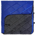 REDCAMP Large Outdoor Camping Blanket with Sherpa Lining, Waterproof and Windproof Cold Weather Blanket for Camping Stadium, Machine Washable 79"x 79" Blue - color: 79"x 79" Blue