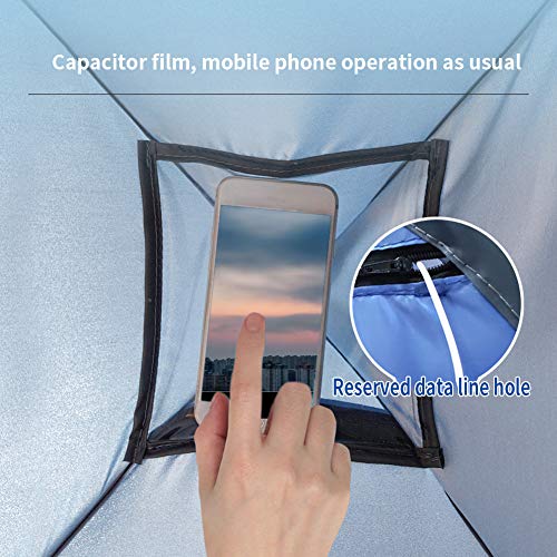 Beach Sun Shelter,Instant Sun Protection Canopy with Zippered,Beach Lounge Chair Boat,Anti-UV Mini Automatic Shade Tent Canopy for Outdoor Picnic Beach Camping - size: Large