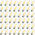 GvvooHome 48 Pack S14 LED Replacement Bulbs for Outdoor String Lights, Shatterproof 1W E26 LED Bulbs, Waterproof Outdoor Light Bulbs for Patio Light, Soft White 2200K - size: 48 Count