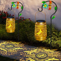 2 Packs Dragonfly Solar Lanterns Outdoor Waterproof with Shepherd Hook,Hanging Solar Lights Garden Decor,Christmas Decorations Dragonfly Gift for Women Grandma,Metal Decorative Lanterns for Yard,Patio - style: 2 packs solar dragonfly lanterns