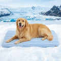 ZOMISIA Dog Cooling Mat XXL for Kennel Crate - Thin Portable Pet Cooling Pad, Breathable and Washable Cool Fiber with Non-Slip Bottom, Outdoor Use for Summer, 47x29, Blue - size: 47''x29''(XXL-Crate)
