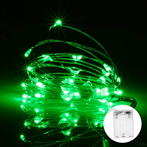 XINKAITE Waterproof LED Fairy String Lights - Starry DIY Decoration for Indoor & Outdoor Parties, Christmas, Holidays (10FT/3Meters, Green) - color: Green, size: 10ft