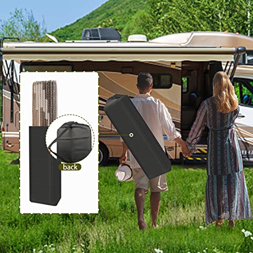 EEZ RV Products 6x9B Reversible/Durable Outdoor Patio/RV Mats - Perfect for Camping, Beach, Picnic in The Park - (6ft. x 9ft., Brown) - color: Brown, size: 6' x 9' (Rectangular)