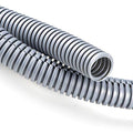 ZhiYo 20FT 1/2” Wire Loom Split Tubing Auto Wire Conduit Flexible Cover | High Temperature Heat Resistant -40F to 257F | Plastic Cover for Electrical Wires & Cables, Grey - color: Grey, size: 20FT 1/2"