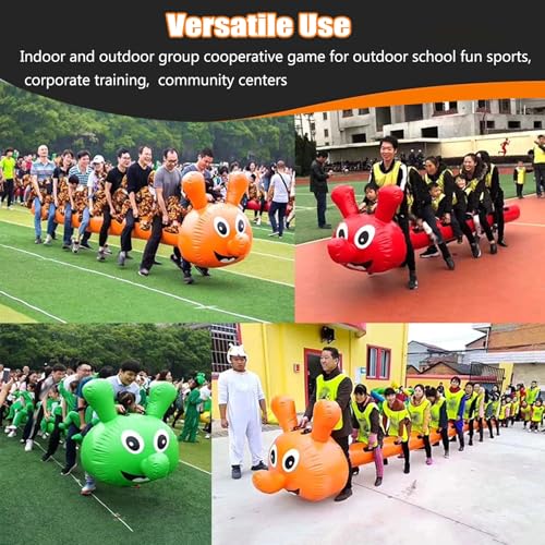 Inflatable Dragon Boat Team Building Game for Outdoor Activities, Enhances Communication and Collaboration Skills - size: 10 seats/L-6M