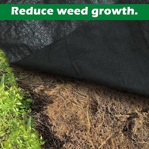 WAENLIR 5.8oz 5FT x 250FT Heavy Duty Landscape Fabric Weed Barrier Premium Woven Ground Cover Roll, UV Resistant&Tear-Proof, Ideal for Garden Beds, Walkways, Patios, Greenhouses, Outdoor Landscaping - size: 5.8oz 5ft x 250ft